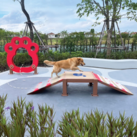 Joli chien chat garderie personnalisée formation chiot de compagnie jouer jouets aire de jeux pour l'exercice des animaux de compagnie