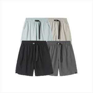 Vente en gros Short de sport mi-décontracté Respirant Beach Style Motif solide Ceinture élastique Maille Techniques teintes unies avec poches - Product Image 5