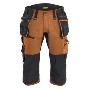 BLAKLADER - 197711494099C62 Pantalones cortos piratas duraderos en Rust/Black - EAN 7330509956380 PANTALONES DE TRABAJO PANTALONES CORTOS DE TRABAJO - Product Image 1