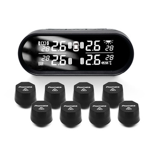 Cho promata thông minh năng lượng mặt trời TPMS kỹ thuật số Xe áp suất lốp hệ thống với 4 6 8 cảm biến nhiệt độ cảnh báo hiển thị không dây - Product Image 1