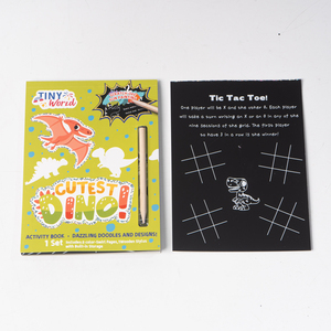 Factory Custom Kids Scratch Coloring Book Dazzling Doodles Toy Set <strong>Fun</strong> Drawing <strong>Activity</strong> Book - Product Image 5