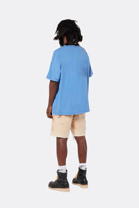 Pantalones cortos de carpintero para hombre, ropa personalizada, <span class=keywords><strong>2022</strong></span> algodón, Vintage, pintura desgastada, a la moda, 100% - Product Image 5