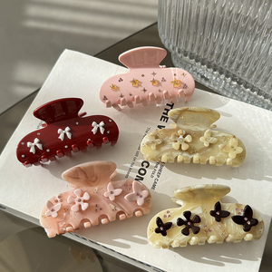 تصميم فريد من نوعه من ZiTeng راقي نموذج جديد بألوان الكرز والأحماض ماسية متوسطة الحجم بمشبك سمك القرش الحلو شعار قابل للتخصيص - Product Image 4