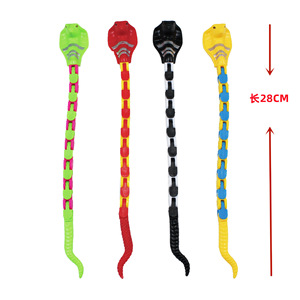 Creativo anillo de mano cambiable serpiente juguete alivio del estrés plástico punta del dedo peonza para niños - Product Image 2
