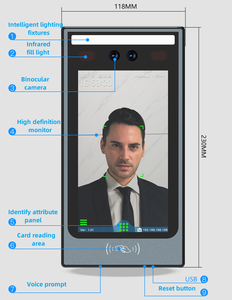 Rfid Nhận dạng khuôn mặ<span class=keywords><strong>t</strong></span> kiểm soá<span class=keywords><strong>t</strong></span> truy cập hệ thống không thấm nước sinh trắc học thời gian và tham dự khó<span class=keywords><strong>a</strong></span> cử<span class=keywords><strong>a</strong></span> máy - Product Image 4