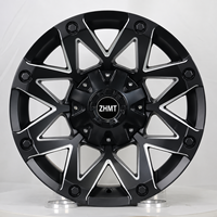 Rines Todoterreno Forjados a Medida de 17-24 Pulgadas con Acabado Mecanizado para Ford F-150, Silverado, RAM, Jeep, Land Cruiser 6x135 6x139.7 5x127