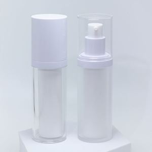 High Quality Cosmetic Airless <b>Bottle</b> 30ml 15ml Unique Acrylic Airless <b>Pump</b> <b>Bottle</b> With Color for Sunscreen Lotion Cream Packing - Product Image 2