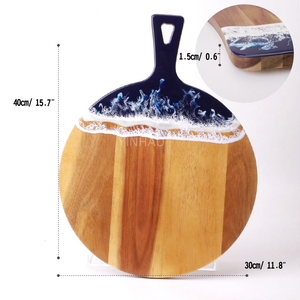 <span class=keywords><strong>2025</strong></span> Hot Bán 15.7x11.8 Inch Keo Gỗ Đại Dương Sóng Cắt Hội Đồng Quản Trị Nhựa Epoxy Pho Mát Cắt Khối - Product Image 2