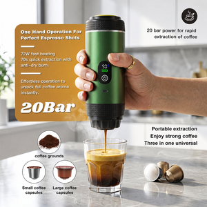 เครื่องชงกาแฟแคปซูลแบบพกพาอัจฉริยะ ราคาโรงงาน เหมาะสำหรับการตั้งแคมป์ ตกปลา ท่องเที่ยว และใช้ในออฟฟิศ - Product Image 2
