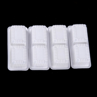 Boîte d'emballage personnalisée en plastique transparent PP PET pour chocolats, biscuits, mini-gâteaux et muffins, avec compartiments.
