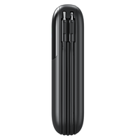 Chargeur de batterie pour iPhone OEM, type C, câble intégré, charge rapide 15W, affichage LED, double USB, grande capacité, mini power banks