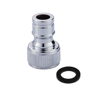 Adaptateur d'aérateur de robinet à filetage fin NPT pour lave-vaisselle et lave-linge avec raccord rapide à clipser - Product Image 1
