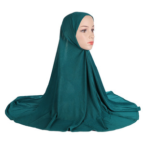 Bufandas étnicas, placa de luz de Color puro, sombrero árabe, accesorios para Hijab, <span class=keywords><strong>gorras</strong></span> Hijab de Malasia - Product Image 4