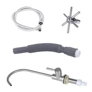 Station de rinçage pour café et thé Boba en acier inoxydable 304 <span class=keywords><strong>avec</strong></span> <span class=keywords><strong>robinet</strong></span>, quatre trous de drainage, pour installation sous évier - Product Image 6