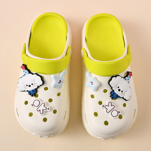 Crocs pour femmes, sandales d'été à semelles épaisses et antidérapantes, respirantes, confortables, douces et mignonnes, chaussures de plage, taille 35 40 - Product Image 2