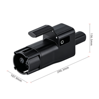 Adaptateur de charge rapide DC CHAdeMO vers NACS avec 300A, 1000V, borne plaquée argent, contrôle de température NTC, IP65/IP67, adaptateur FCC/CE