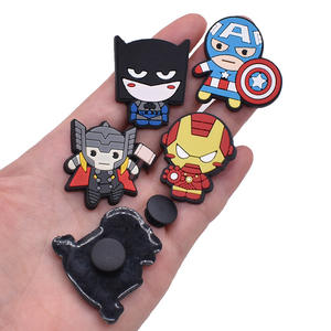 HY Venta al por Mayor de Dijes de PVC de Dibujos Animados de <span class=keywords><strong>Marvel</strong></span> Superhéroes, Personalizados, para Sandalias y Pulseras, Regalo para Niños y Niñas, Dijes de Silicona - Product Image 3