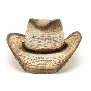 Nuevo sombrero de <span class=keywords><strong>vaquero</strong></span> occidental <span class=keywords><strong>pintado</strong></span> de color degradado de ala ancha con cuerda a prueba de viento - Product Image 5