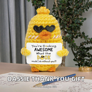 OASSIE Tarjeta de Agradecimiento para Empleados, Diseño de Pato de Ganchillo de Algodón, Regalo para Compañeros de Trabajo, Amigos, Ocasiones de Jubilación/Despedida - Product Image 2