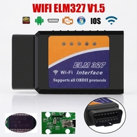 Lecteur de codes de panne OBD2 pour voiture, outil de diagnostic automobile, accessoires de voiture, adaptateur OBDII ELM327 WIFI V1.5 1PC pour iOS et Android