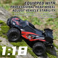 Huvelon 1/18 Skala Penuh Proporsional 4WD Brushless Kelas Hobi RC Buggy Off Road 2.4GHz Lampu Depan LED