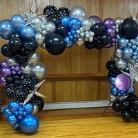Kit d'arche de ballons spatiaux et guirlande de 144 pièces pour fêtes, fournisseur depuis 15 ans, vente en gros, décorations extérieures pour garçons, enfants et baby shower
