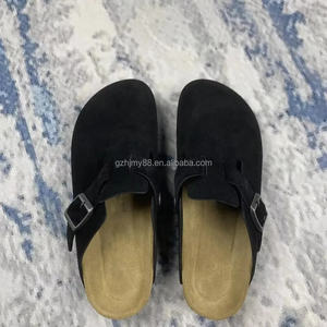 <span class=keywords><strong>Prix</strong></span> d'usine OEM Sandales Birkenstocks unisexes Livraison rapide Semelle en liège Pantoufles en cuir de vache Amortissement Antidérapant Doux - Product Image 3
