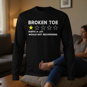 T-shirt à manches longues pour blessure à l'orteil, pour la récupération et le prompt rétablissement - Product Image 3