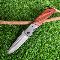 Couteau pliant multifonctionnel portable personnalisable en acier inoxydable 420J2, couteau de survie de poche pour le camping