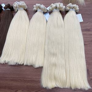 Venta al por mayor de mechones de pelo vietnamita, mechones de trama, extensiones de cabello, cabello Remy, mechones de color rubio 613 hechos en Vietnam - Product Image 2