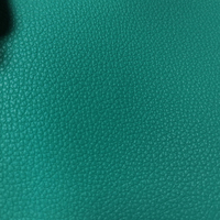 Cuir PVC souple de 0,8 mm avec motif litchi, support en tissu tricoté, cuir artificiel pour housse de siège de voiture, véhicules à moteur