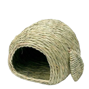 Túnel de Paja Ecológico para Mascotas, Casa para Conejos, Cobayas y Erizos - Juguete de Escondite Hecho a Mano con Hierba, No Requiere Ensamblaje - Product Image 2
