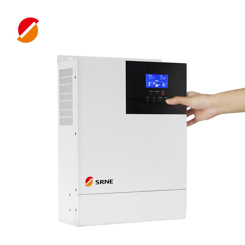 Гибридный инвертор SRNE, синусоидальный сигнал 60 А Mppt, гибридный солнечный инвертор 48 в 3 кВА, высокочастотная Чистая электросеть и аккумулятор HF4830S60
