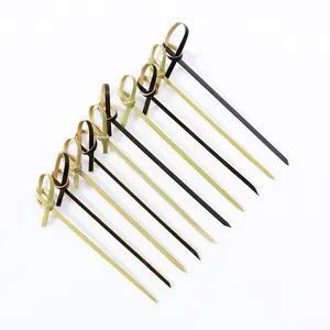 9/10/12/18cm Disposable Party Food Decorative Bamboo Knot Skewer