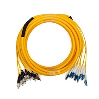 Câble de raccordement en fibre optique monomode personnalisé 2-24 cœurs SC/FC/LC/ST, faisceau de 4-12 cœurs, 5-200m, OS2, gaine PVC/LSZH, compatible PoE/GSM/SDK