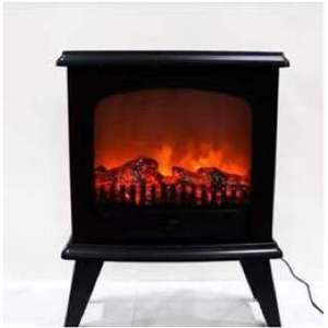 Cheminée électrique avec chauffage, flamme simulée LED, support à 4 pieds, décoration d'intérieur - Product Image 3