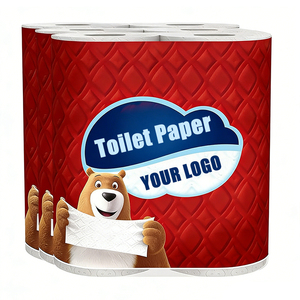 Papier toilette en vrac ultra doux en pâte de bois vierge gaufrée, emballage personnalisé, offre spéciale - Product Image 1