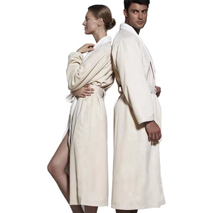 Lussuoso <span class=keywords><strong>Accappatoio</strong></span> in Raso con Esterno Setoso e Interno in Spugna, Doppio Strato Morbido come la Seta, per Spa - Product Image 6