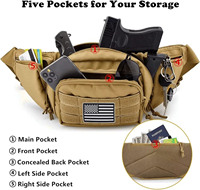 Sac utilitaire tactique Molle 900D Oxford 3L, sac banane tactique dissimulé, sac banane de taille