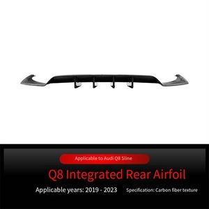 Veidt Adatto per <span class=keywords><strong>Audi</strong></span> <span class=keywords><strong>Q8</strong></span> 4M Sline 2019-2023 Diffusore Posteriore Spoiler Copertura Angolare Modifica Transfrontaliera - Product Image 6