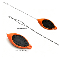 Aiguille de tressage en acier torsadé en forme de diamant pour la pêche à la carpe en gros – Idéale pour le raccordement de la ligne de pêche et des lignes sans plomb