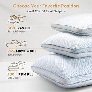 Versnipperd <span class=keywords><strong>Latex</strong></span> Traagschuim Kussen Voor Slaap Traagschuim En Gel Versnipperd Kussen - Product Image 3