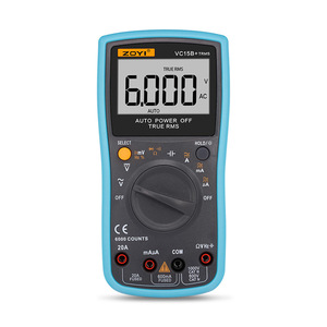 มัลติมิเตอร์ดิจิตอล Zoyi VC15B+ 6000 ค่า True RMS ปิดอัตโนมัติ วัดแรงดันไฟฟ้ากระแสสลับและกระแสตรง - Product Image 1