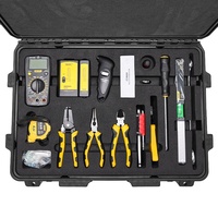 Boîte à outils de stockage personnalisée 213X étanche et résistante avec roues pour ensemble d'outils à main