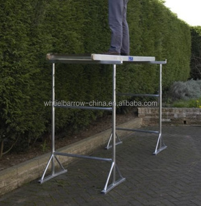 Tréteau d'échafaudage réglable en hauteur, tréteau <span class=keywords><strong>de</strong></span> <span class=keywords><strong>maçon</strong></span> Macon Galva avec tréteau d'échafaudage réglable en acier pour constructeur - Product Image 6