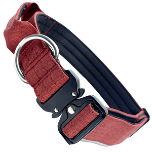 Collier tactique pour chien, robuste, réglable, en nylon, avec boucle à dégagement rapide, rembourrage doux, pour chien de travail K9 de taille moyenne à grande - Product Image 3