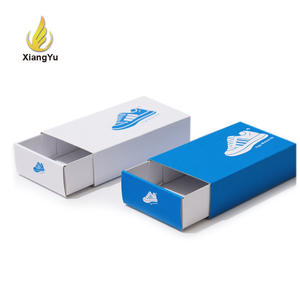 Boîtes à chaussures de sport à tiroir bicolores, personnalisables avec logo imprimé, en carton ondulé, avec tiroir coulissant pour chaussures de sport et baskets - Product Image 2