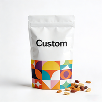 Sachet alimentaire à haute barrière avec soufflet thermoscellable, base renforcée et graphismes personnalisés pour les emballages de boissons en poudre