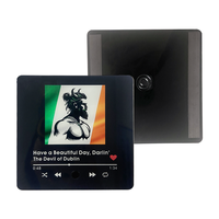 Aimant photo pour réfrigérateur personnalisé avec musique, design moderne, durable, pour anniversaire, sublimation vierge