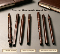 Stylo en bois de santal de luxe fait main, stylo professionnel pour signature, cadeau d'entreprise haut de gamme, gravure personnalisée, vente en gros